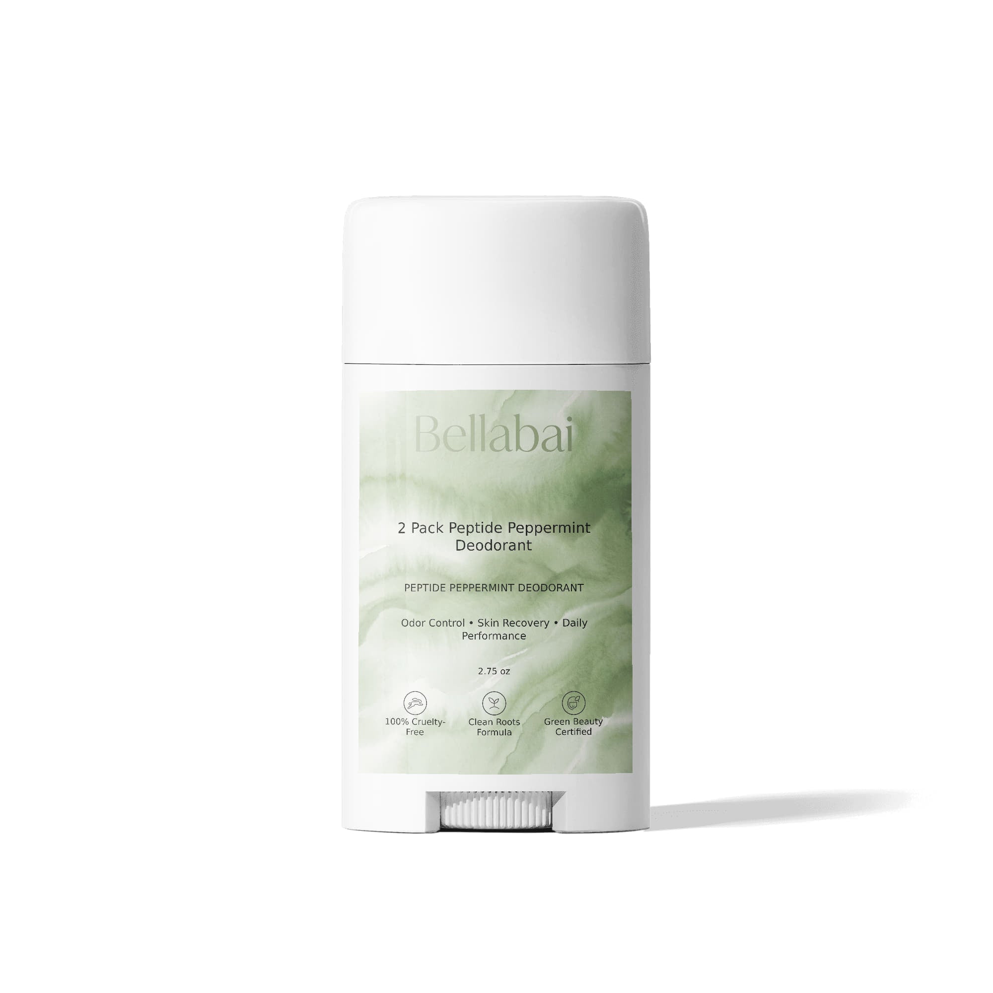 2 Pack Peptide Peppermint Deodorant