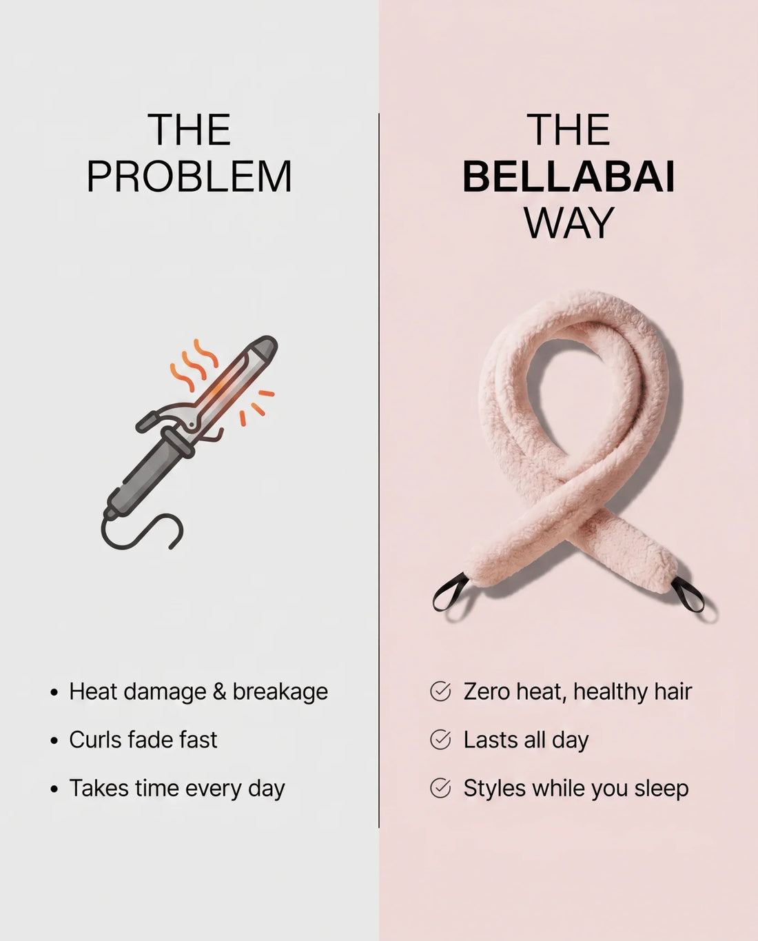 Heatless curler vs curling iron: zero heat, healthy hair, styles while you sleep
